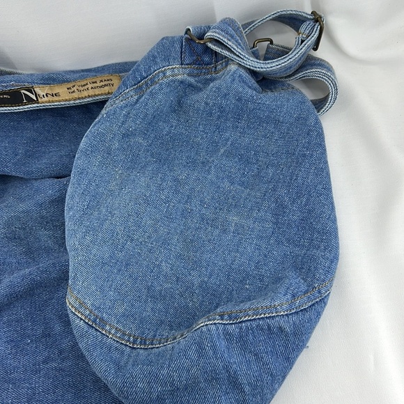 NY NEW YORK LINE x VINTAGE 90s Denim Rucksack Backpack main image 4